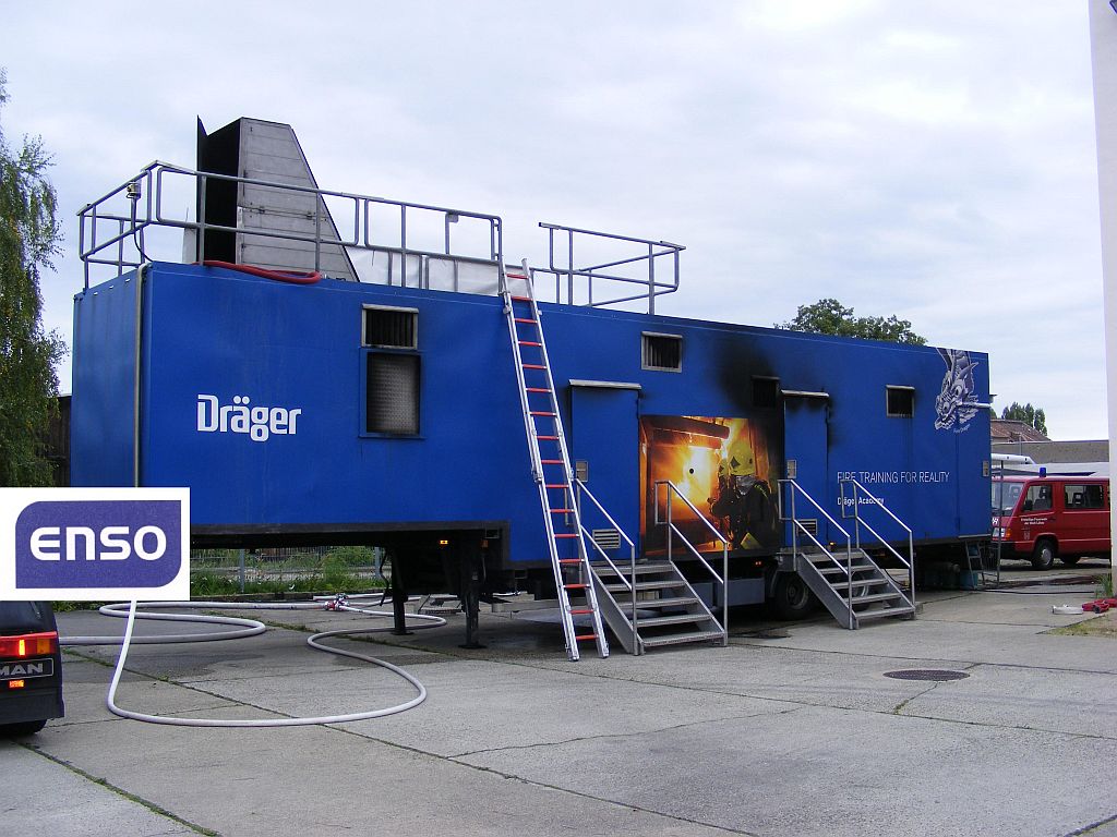 ENSO Brandübungsanlage auch im Jahr 2013 vor Ort