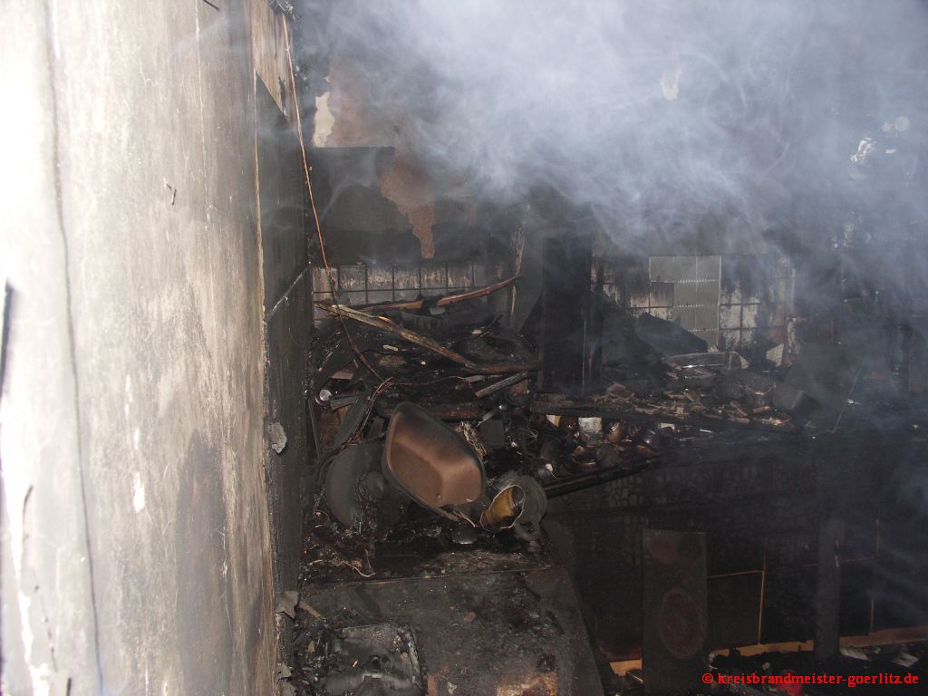 Küchenbrand in Schleife